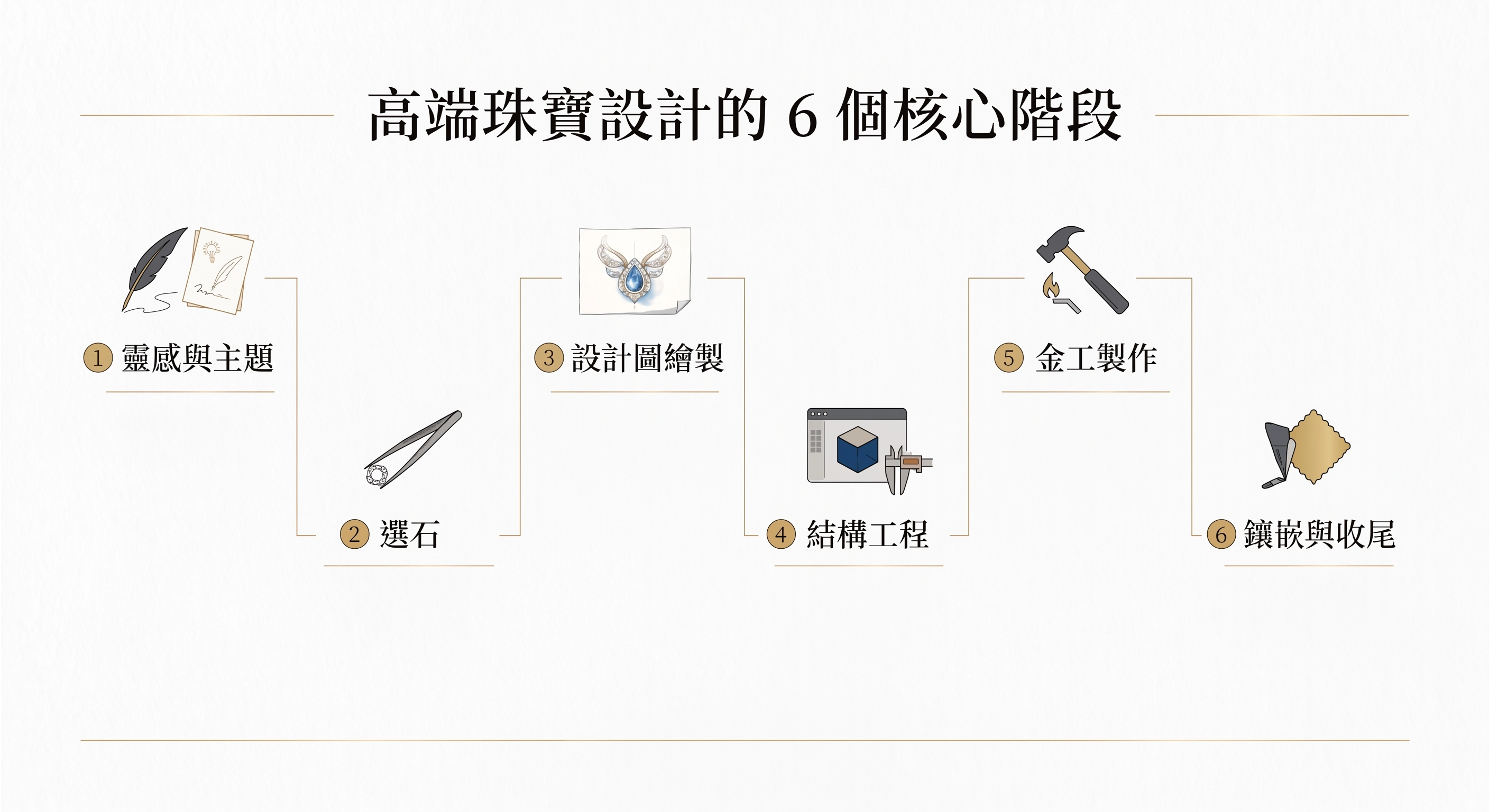 高端珠寶設計的 6 個核心階段
